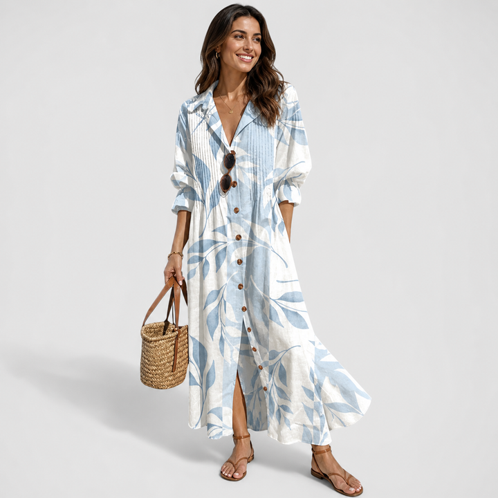 Women's Flattering Floral Tummy Control Maxi Dress